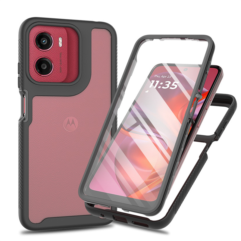 Carcasă pentru Moto G25 cu protecție a ecranului în design cer înstelat — acrilic, gravură în relief, rezistentă la șocuri, uzură și căderi, cu opțiune de personalizare