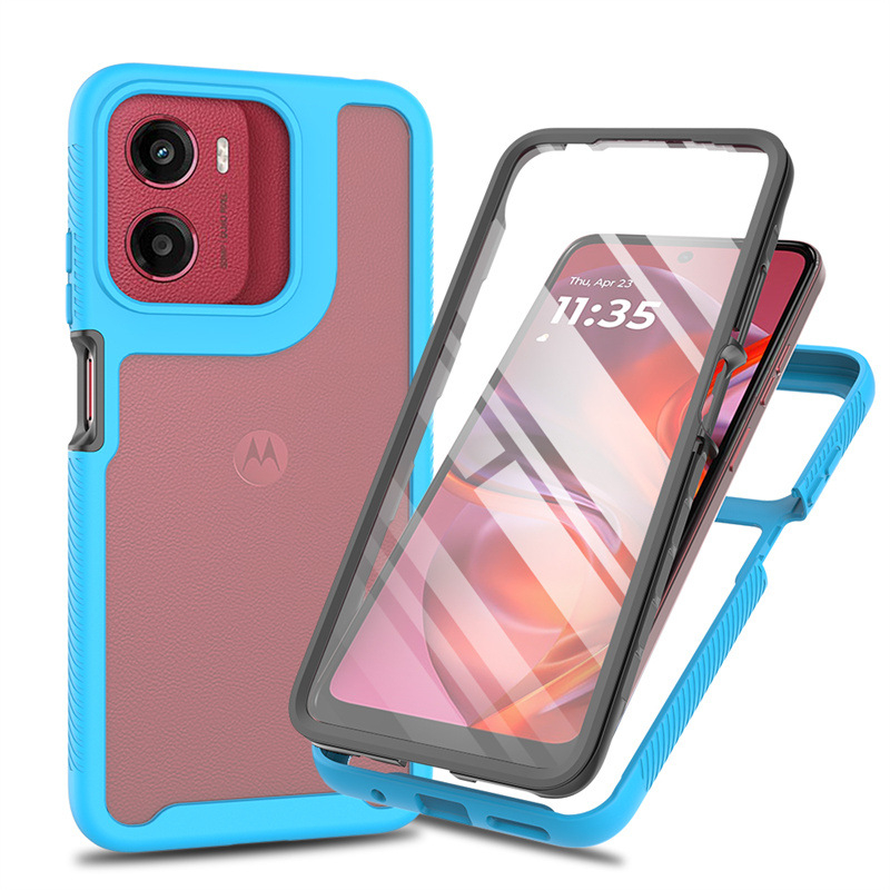 Carcasă pentru Moto G25 cu protecție a ecranului în design cer înstelat — acrilic, gravură în relief, rezistentă la șocuri, uzură și căderi, cu opțiune de personalizare