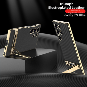 Kryt na telefón s držiakom pre Samsung S24 Ultra – proti pádu, PC materiál, vstrekované spracovanie