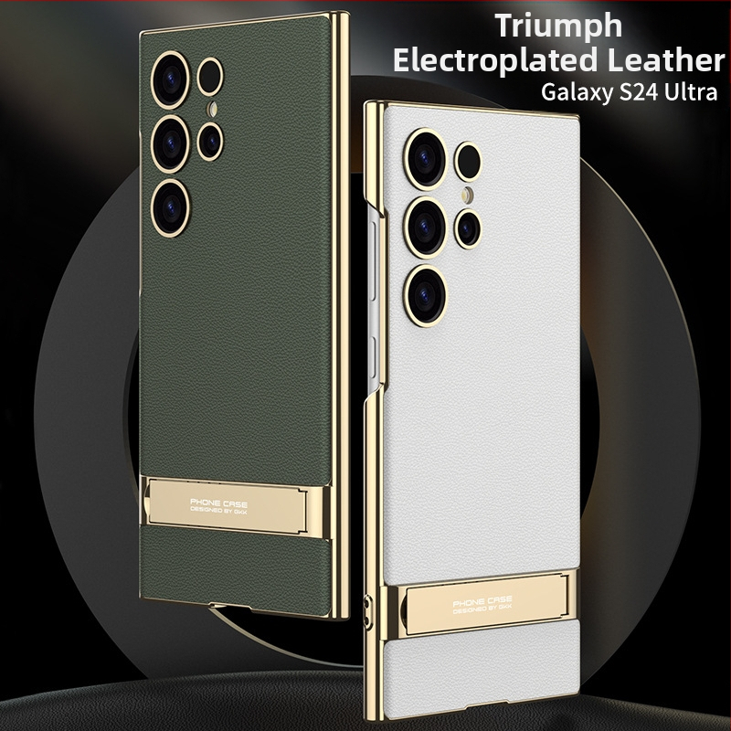 Kryt na telefón s držiakom pre Samsung S24 Ultra – proti pádu, PC materiál, vstrekované spracovanie