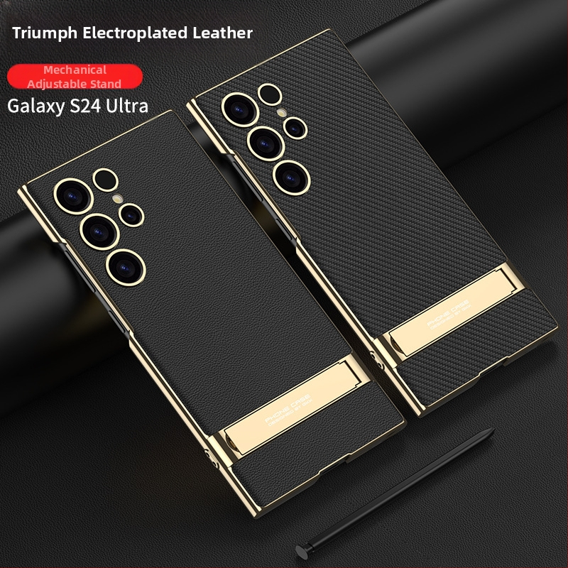 Kryt na telefón s držiakom pre Samsung S24 Ultra – proti pádu, PC materiál, vstrekované spracovanie