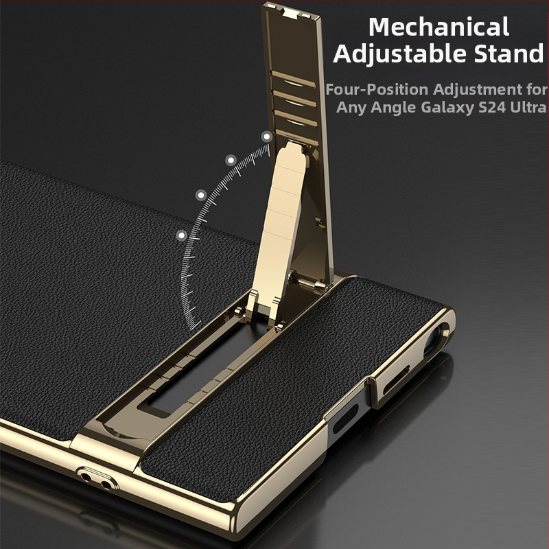 Kryt na telefón s držiakom pre Samsung S24 Ultra – proti pádu, PC materiál, vstrekované spracovanie