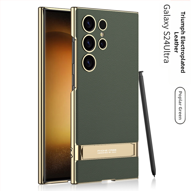 Kryt na telefón s držiakom pre Samsung S24 Ultra – proti pádu, PC materiál, vstrekované spracovanie