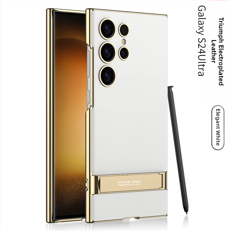 Kryt na telefón s držiakom pre Samsung S24 Ultra – proti pádu, PC materiál, vstrekované spracovanie