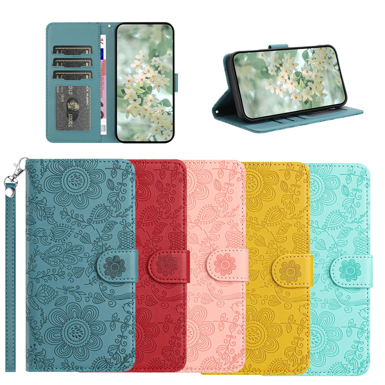 Θήκη DMX για Samsung S25/S24/S23 Edge με flip-top σχεδιασμό, πορτφόλιο για κάρτες και λαινάρι, PU+TPU, χειροποίητη