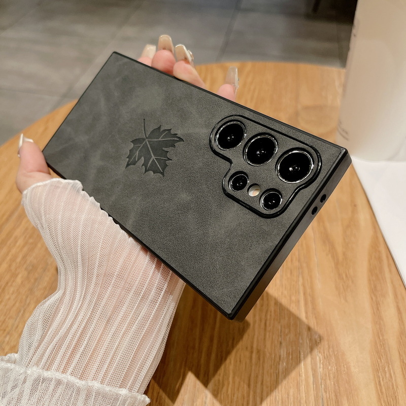 Carcasă pentru telefon Samsung S24 Ultra, S23 FE, S22 (Material: TPU piele sintetică; Proces: Embosare; Funcții: Șocuri, Rezistență la uzură, Protecție la căderi)