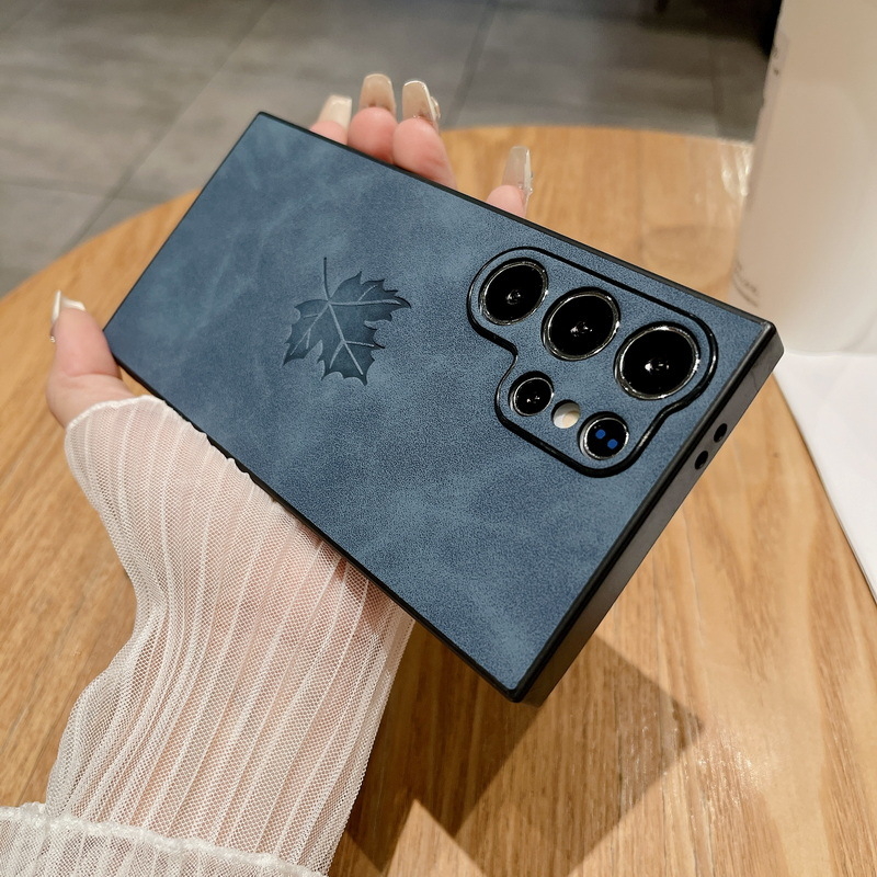 Carcasă pentru telefon Samsung S24 Ultra, S23 FE, S22 (Material: TPU piele sintetică; Proces: Embosare; Funcții: Șocuri, Rezistență la uzură, Protecție la căderi)