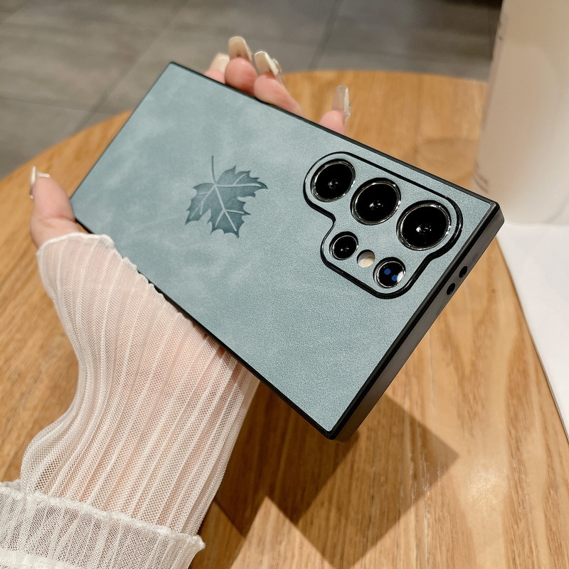 Carcasă pentru telefon Samsung S24 Ultra, S23 FE, S22 (Material: TPU piele sintetică; Proces: Embosare; Funcții: Șocuri, Rezistență la uzură, Protecție la căderi)