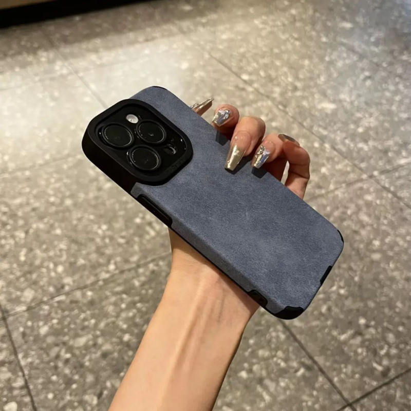 Калъф за iPhone от силикон със матов финиш, защита срещу изпускане, съвместим с iPhone 11 Pro Max–14 Pro Max