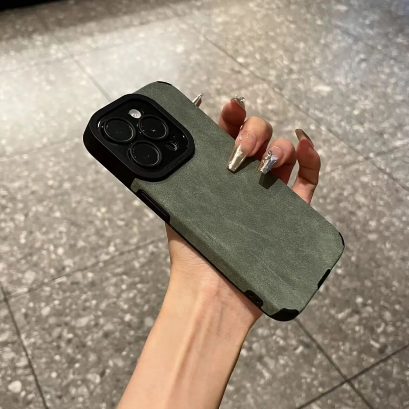 Калъф за iPhone от силикон със матов финиш, защита срещу изпускане, съвместим с iPhone 11 Pro Max–14 Pro Max