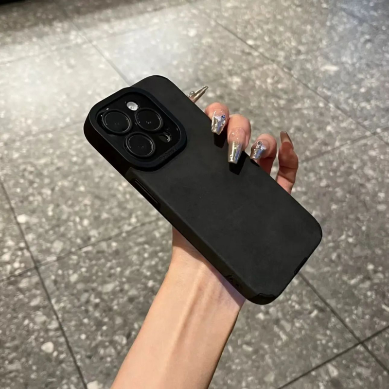 Калъф за iPhone от силикон със матов финиш, защита срещу изпускане, съвместим с iPhone 11 Pro Max–14 Pro Max
