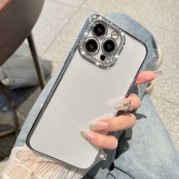 Husă pentru iPhone 14 Pro Max din TPU, cadru electroplacat, protectie anti-cadere