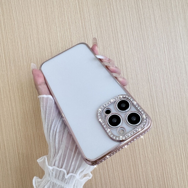 Husă pentru iPhone 14 Pro Max din TPU, cadru electroplacat, protectie anti-cadere