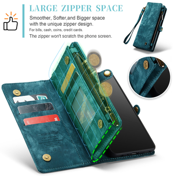 Калъф за Samsung A72 с флип-портфейл и джоб за карта, магнитно затваряне, ръчна изработка PU+TPU