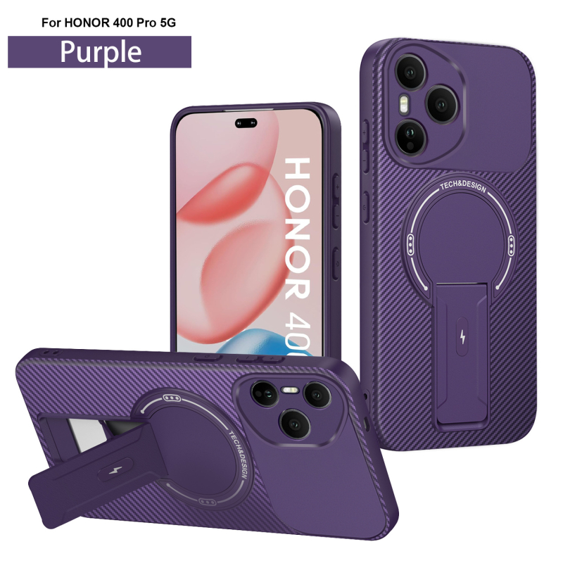 Ochranný kryt z PC pre Huawei/Honor 400Pro a 400Lite, s magnetickým stojanom a proti pádu, vyrobený vstrekovaním