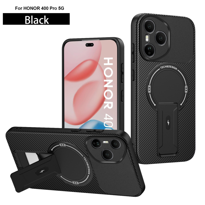 Ochranný kryt z PC pre Huawei/Honor 400Pro a 400Lite, s magnetickým stojanom a proti pádu, vyrobený vstrekovaním