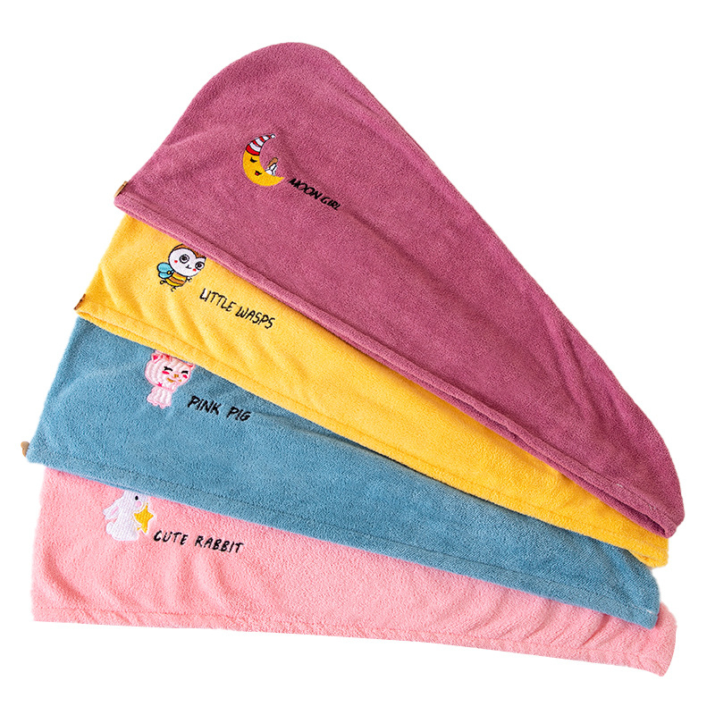 Σκούφος μαλλιών από κοραλλοφλίς, απορροφητικός και παχύς για το στέγνωμα μαλλιών, 40s νήμα, 50–79 g