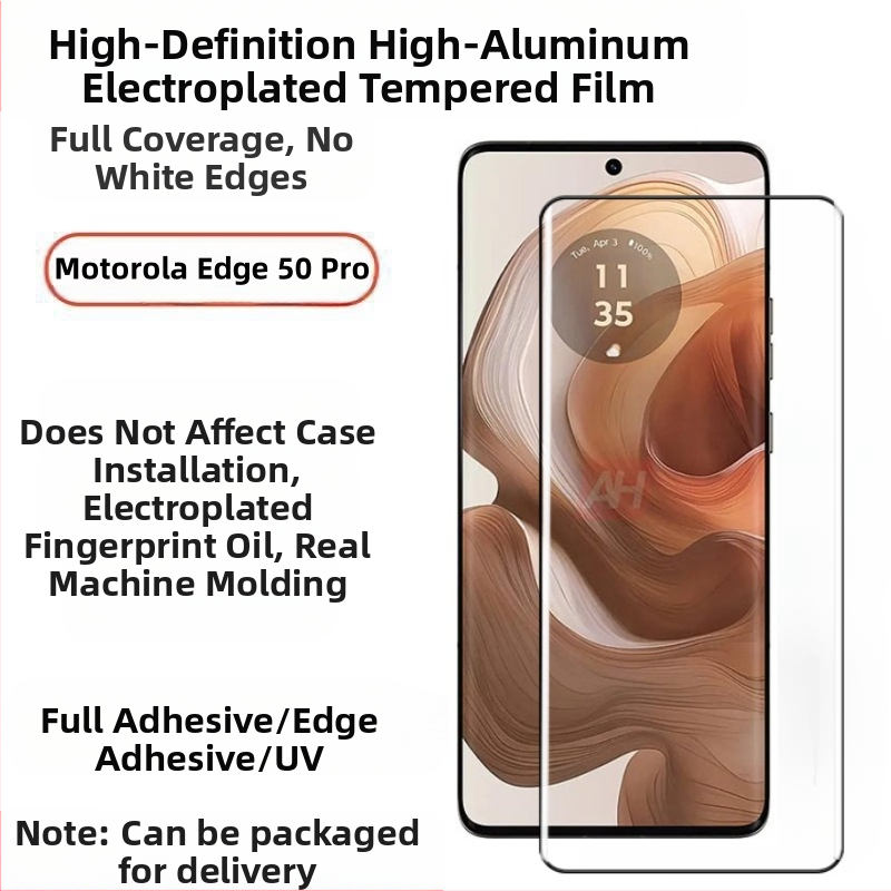 Предно закалено стъклено защитно покритие за екран Motorola Edge50 Pro — матирано покритие, защита от синя светлина, анти отпечатъци, прахоустойчиво