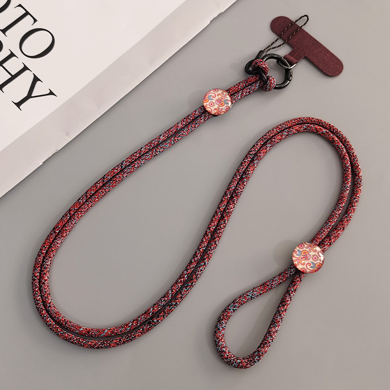 Sieviešu telefona lanyards crossbody ar ģeometrisku piekari, roku darbs, daudzfunkcionāls