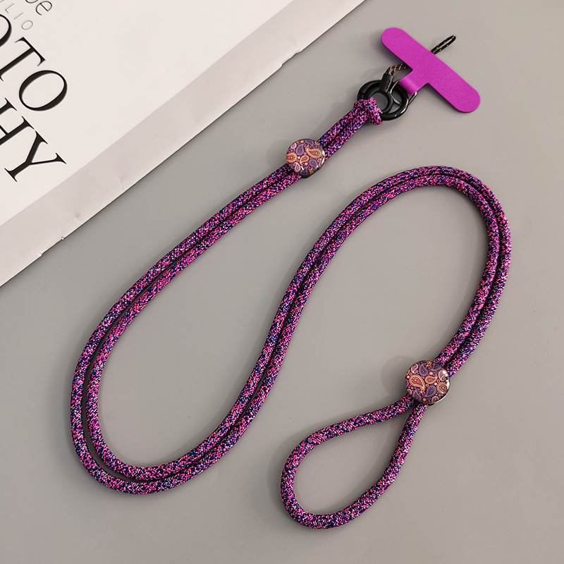 Sieviešu telefona lanyards crossbody ar ģeometrisku piekari, roku darbs, daudzfunkcionāls