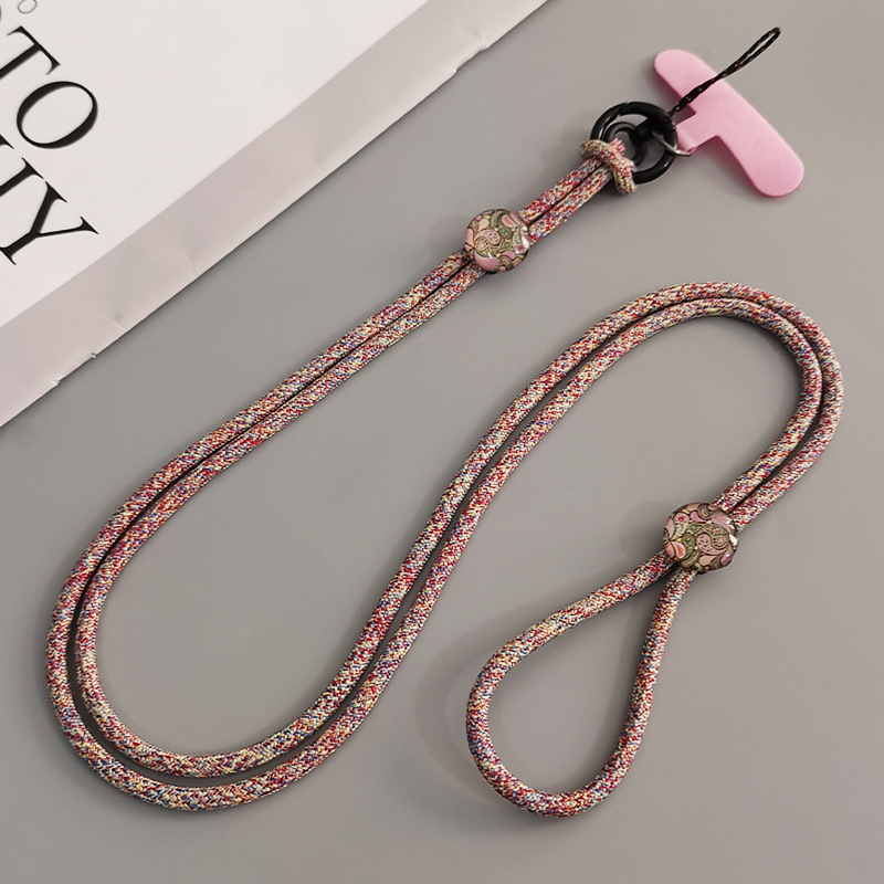 Sieviešu telefona lanyards crossbody ar ģeometrisku piekari, roku darbs, daudzfunkcionāls