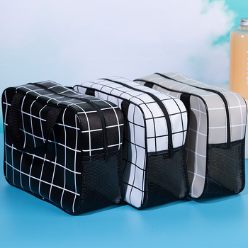 Τσαντάκι περιποίησης – κυβοειδές δερμάτινο, μοντέλο DH-25854, για ταξίδια, αποθήκευση