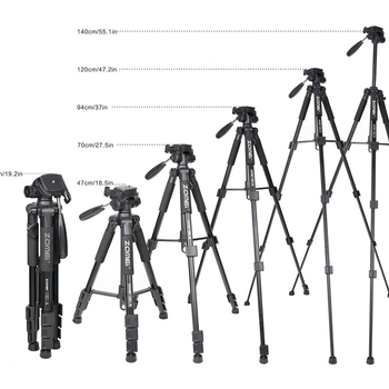 Q111 Трипод за мобилен телефон за лайв стрийминг с глава 3D PTZ, носимост 11–15 кг, включва платформа за бърз монтаж