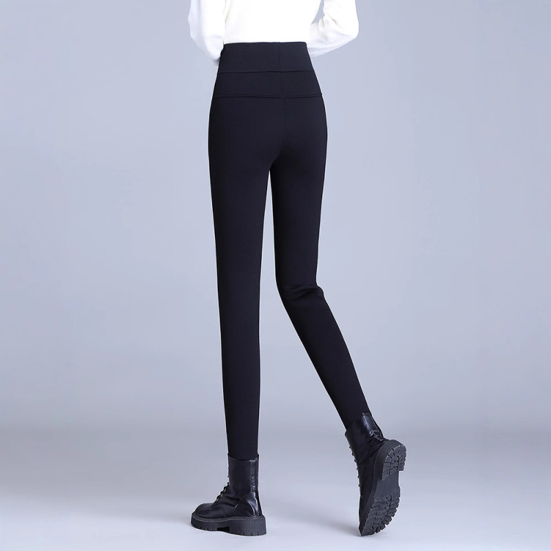Sieviešu augsta vidukļa legingi no kompozīta velūra, ultra biezas, saglabā siltumu