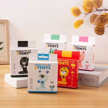 Държач за телефон с животински мотиви - мързелив държач, пластмасов, анимационен стил, универсален за телефон и таблет, с персонализация