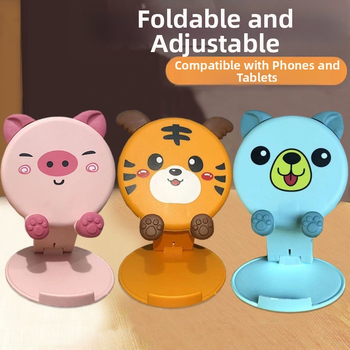 Държач за телефон с животински мотиви - мързелив държач, пластмасов, анимационен стил, универсален за телефон и таблет, с персонализация
