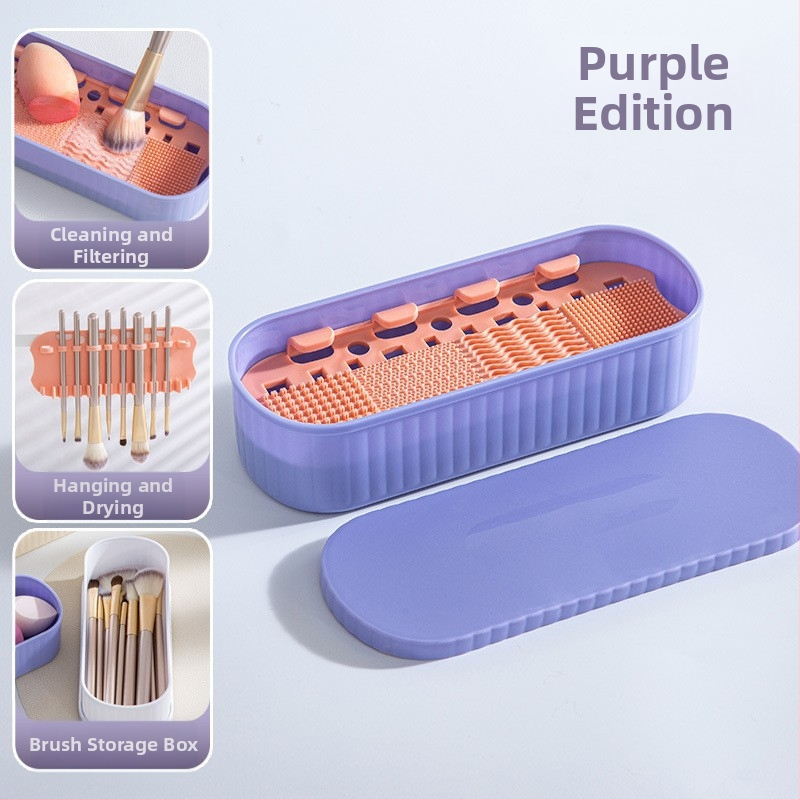 FLD силиконова кутия за почистване на четки за грим – кръгъл/правоъгълен модел, произход Yiwu, измиване на четки, срок на годност 5 години