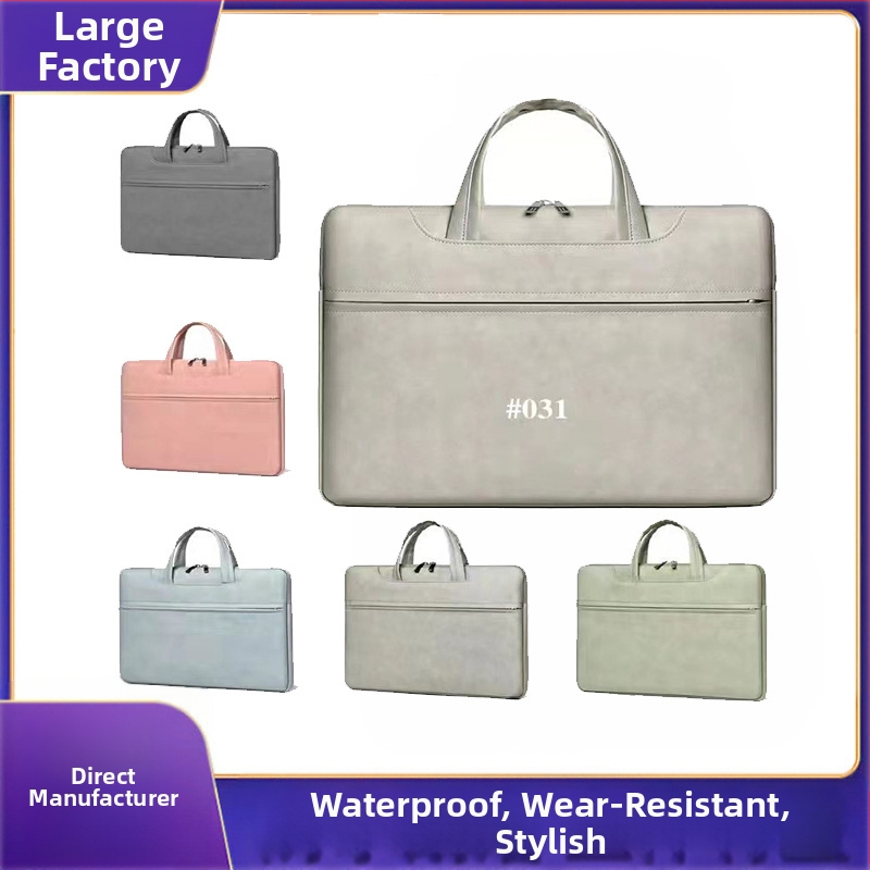 Чанта за лаптоп от PU кожа с овча текстура, подплата от полиестер, дишаща, водоустойчива и износоустойчива, Пролет 2025, Huifeng