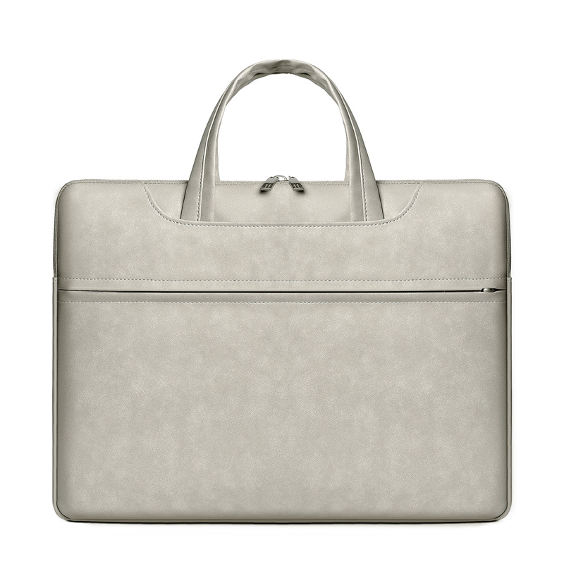 Чанта за лаптоп от PU кожа с овча текстура, подплата от полиестер, дишаща, водоустойчива и износоустойчива, Пролет 2025, Huifeng