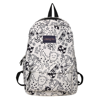 Σακίδιο πλάτης για σχολείο, υπερ-ελαφρύ νάιλον, αντι-κλοπή, κυρτός ιμάντας ώμου, γεωμετρικό μοτίβο, για μαθητές γυμνασίου, φθινοπωρινή έκδοση 2024