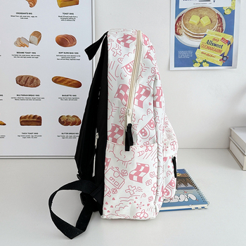 Σακίδιο πλάτης για σχολείο, υπερ-ελαφρύ νάιλον, αντι-κλοπή, κυρτός ιμάντας ώμου, γεωμετρικό μοτίβο, για μαθητές γυμνασίου, φθινοπωρινή έκδοση 2024