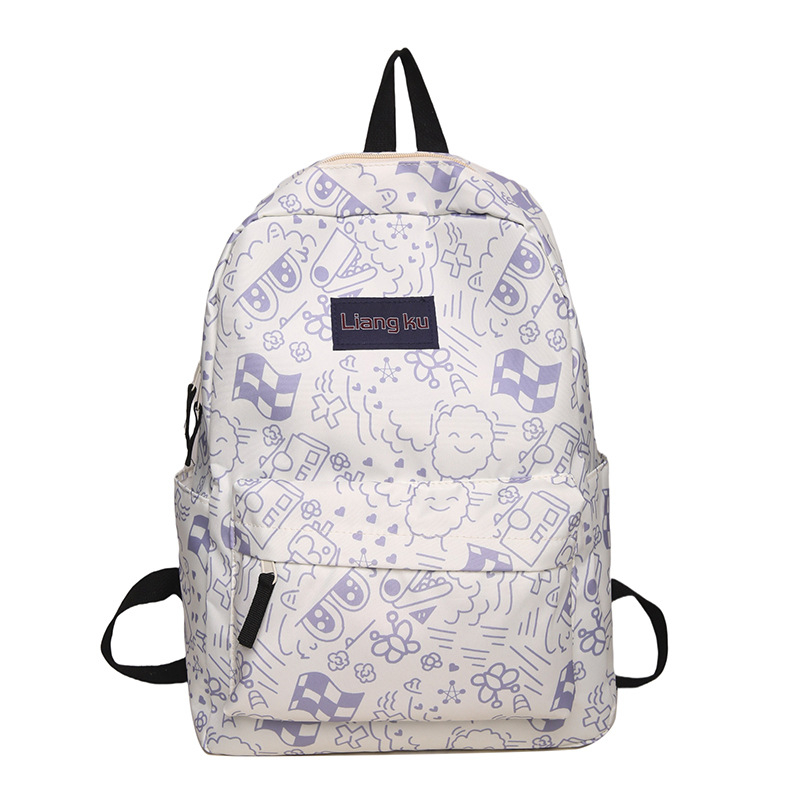 Σακίδιο πλάτης για σχολείο, υπερ-ελαφρύ νάιλον, αντι-κλοπή, κυρτός ιμάντας ώμου, γεωμετρικό μοτίβο, για μαθητές γυμνασίου, φθινοπωρινή έκδοση 2024