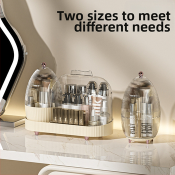 Κουτί αποθήκευσης καλλυντικών με περιστρεφόμενο καπάκι, 18L, μοντέλο 903, PP+PET