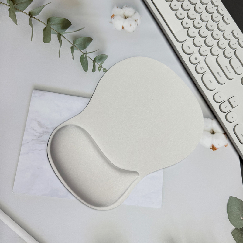 Atmiņas putu rokas balsts pelēm ar ūdens pilienu dizainu, ergonomisks, pretslīdošs, ar injekciju ražots, silikona gumijas pamats