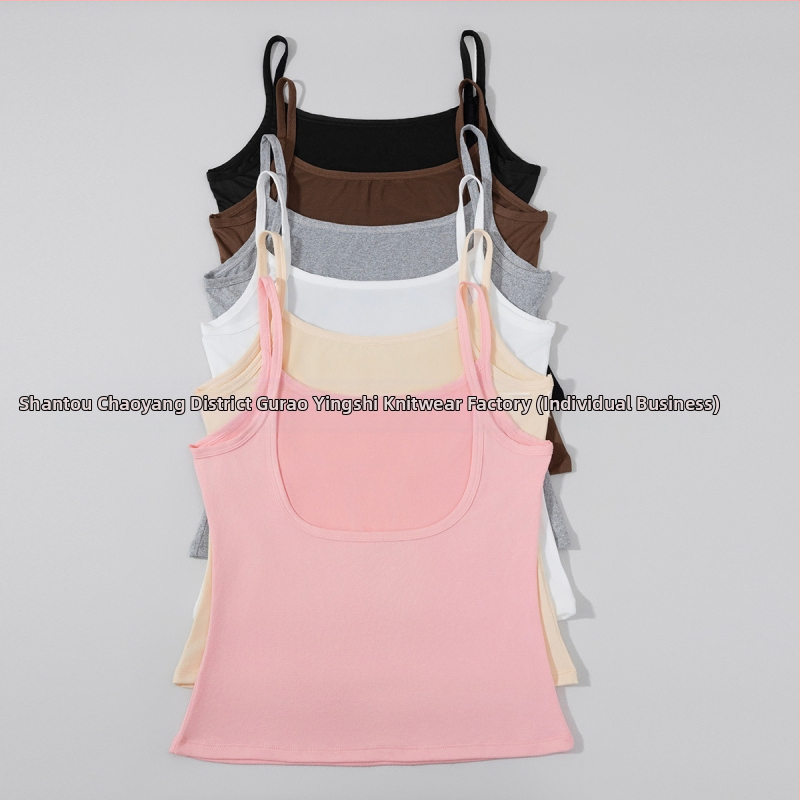 Потник от найлон, секси без гръб с разрези, дишащ, кръгло деколте, съдържание на найлон 80–90%, подходящ за всички сезони