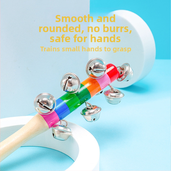 Ξύλινο παιδικό κουδουνάκι σε στυλ Όρφ με 13 καμπάνες