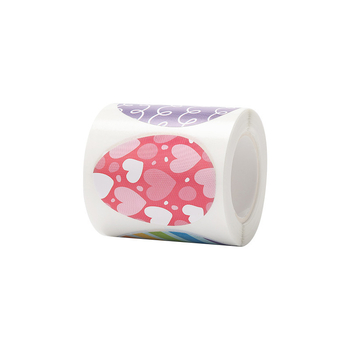 Rola de autocolante Paște pentru copii – ouă drăguțe pentru jurnal, autocolante sigilare, imprimare în stil Nordic, lipire ușoară