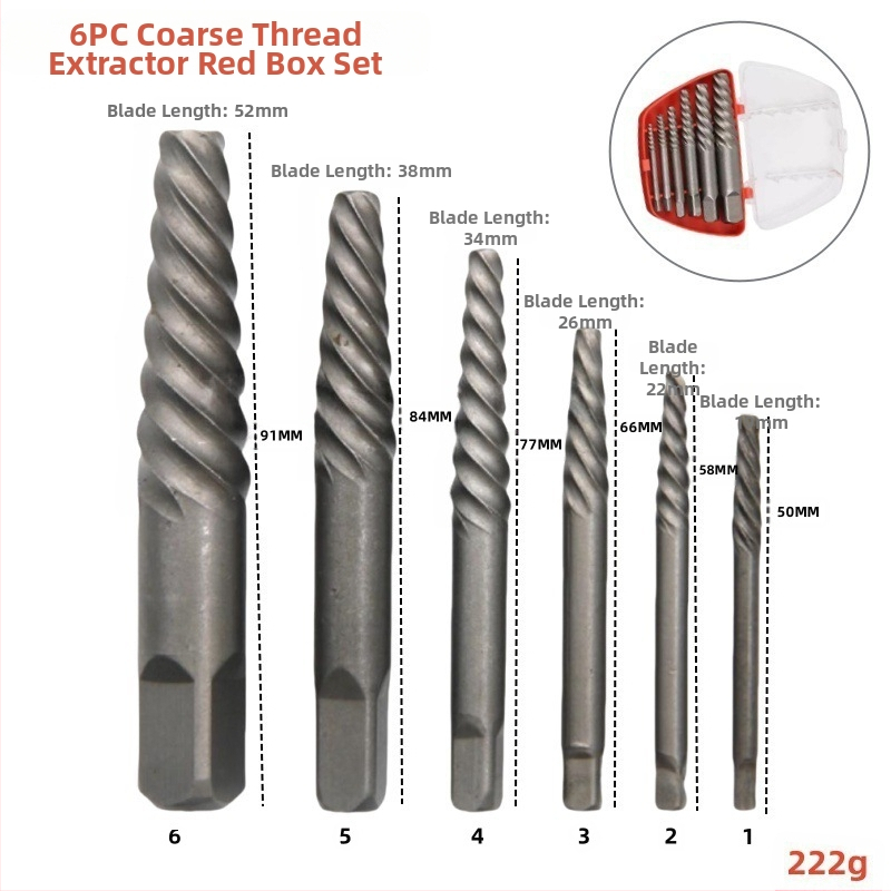 Извличач за счупени винтове за кранове и водопроводни тръби | Xinmutian, въглеродна стомана