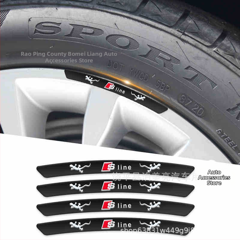 Alumīnija riteņa centra vāciņš ar skrāpējumu aizsardzību Audi A4L/A6L/Q5L/A3/A7/Q5/A8/Q7 — Bomeiliang, Guangdong