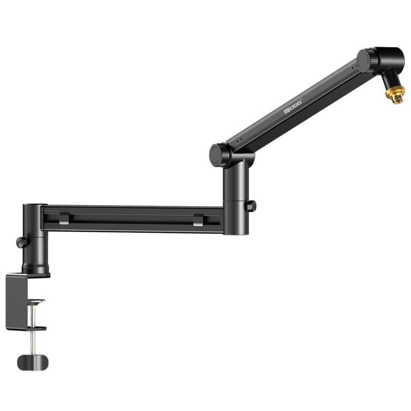 RODD AK-58 στήριξη μικροφώνου για επιφάνεια εργασίας, ρυθμιζόμενη με διαχείριση καλωδίων, συμβατή με κινητό και PC για ζωντανή μετάδοση και εγγραφή