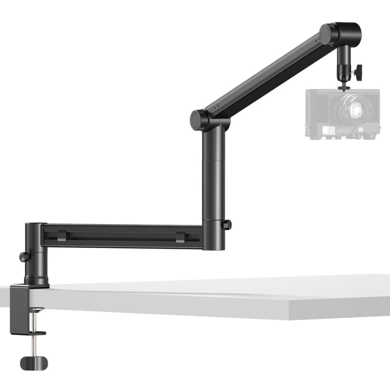 RODD AK-58 στήριξη μικροφώνου για επιφάνεια εργασίας, ρυθμιζόμενη με διαχείριση καλωδίων, συμβατή με κινητό και PC για ζωντανή μετάδοση και εγγραφή