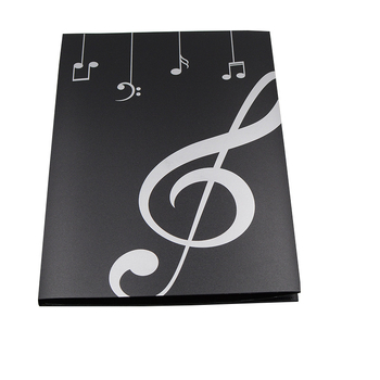 Φάκελος παρτιτούρων με 40 σελίδες ενθέτων, PVC υλικό, για παρτιτούρες πιάνου, OPP συσκευασία