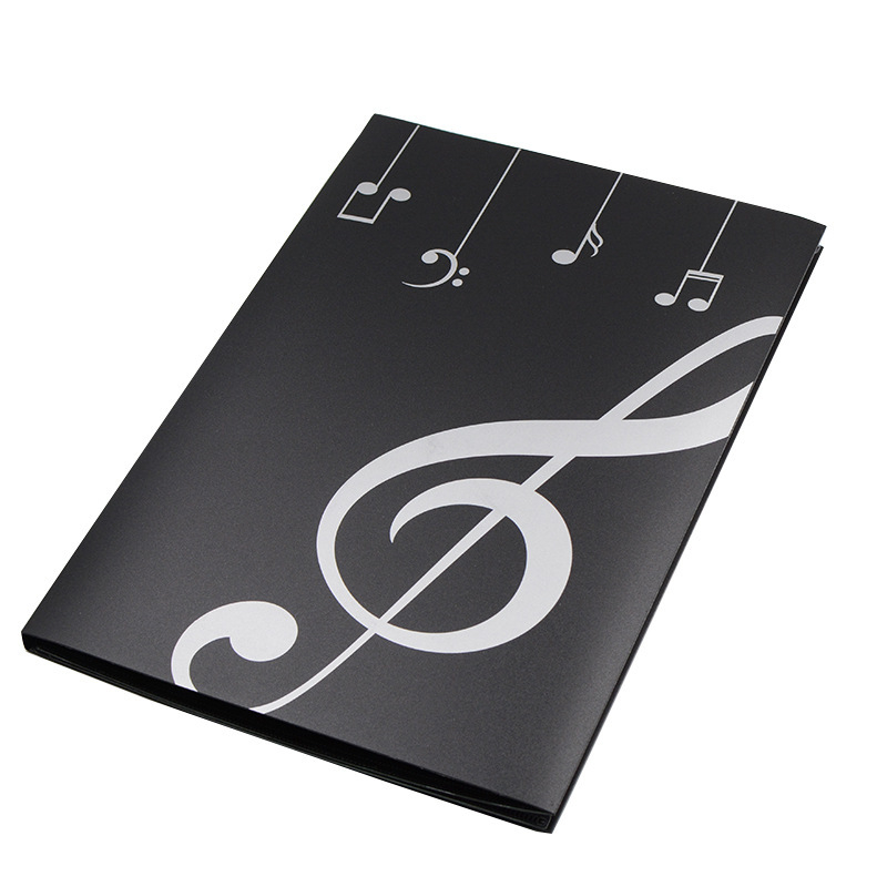 Folder za partiture s 40 stranica, PVC materijal, za klavir partiture, OPP pakiranje