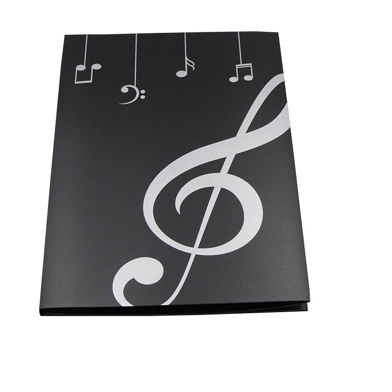 Folder za partiture s 40 stranica, PVC materijal, za klavir partiture, OPP pakiranje