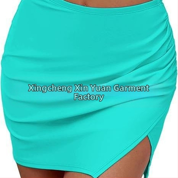 Μαγιό δύο τεμαχίων, μονόχρωμο σχέδιο, ύφασμα νάιλον, επένδυση από βαμβακερό μίγμα με 20% σπάντεξ, χωρίς μανίκια