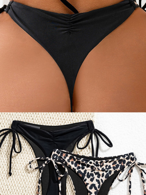 Γυναικείο μπικίνι μαγιό με ρυθμιζόμενες τιράντες και κορδόνι, νάιλον ύφασμα με επένδυση πολυεστέρα, βάρος 44 g